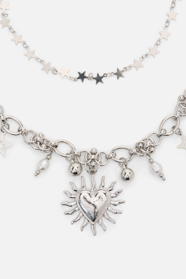 Black Friday - Charmed Necklace - silver