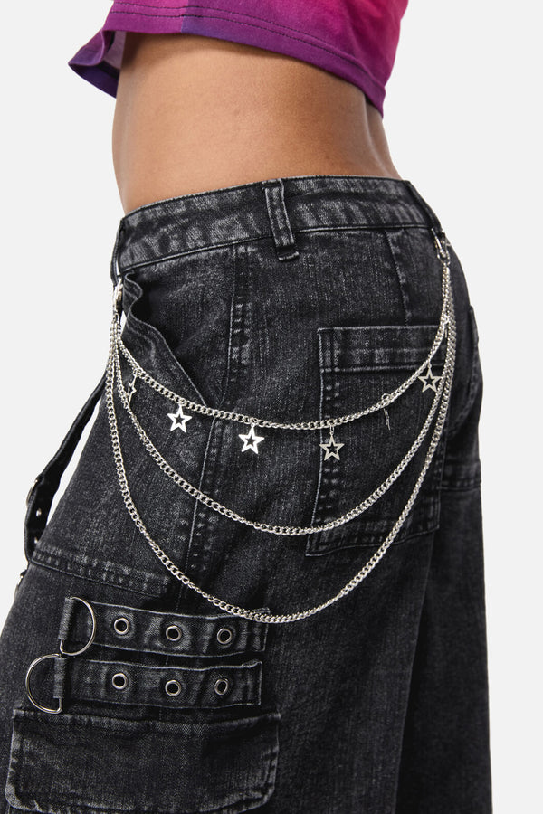 Black Friday - Star Jean Chain - silver