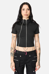 Black Friday - Checkered Stud Belt - pink-black