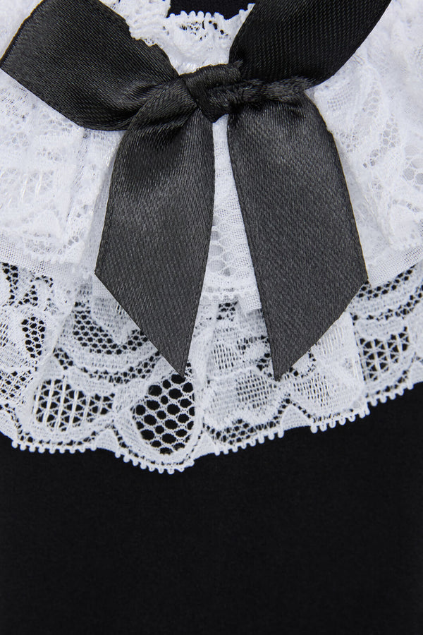 Black Friday - Black Lacey Long Socks - black