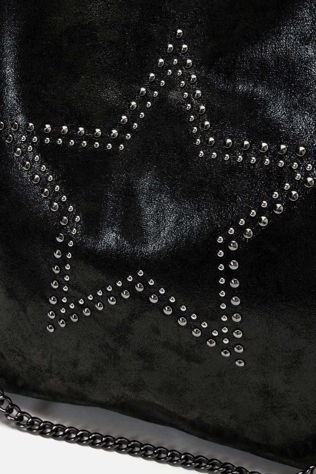 Black Friday - Star & Chain Slouch Bag - black