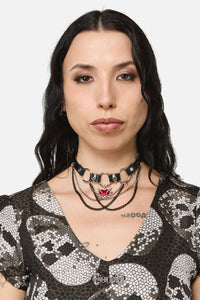 Black Friday - Mix Charm Choker - black