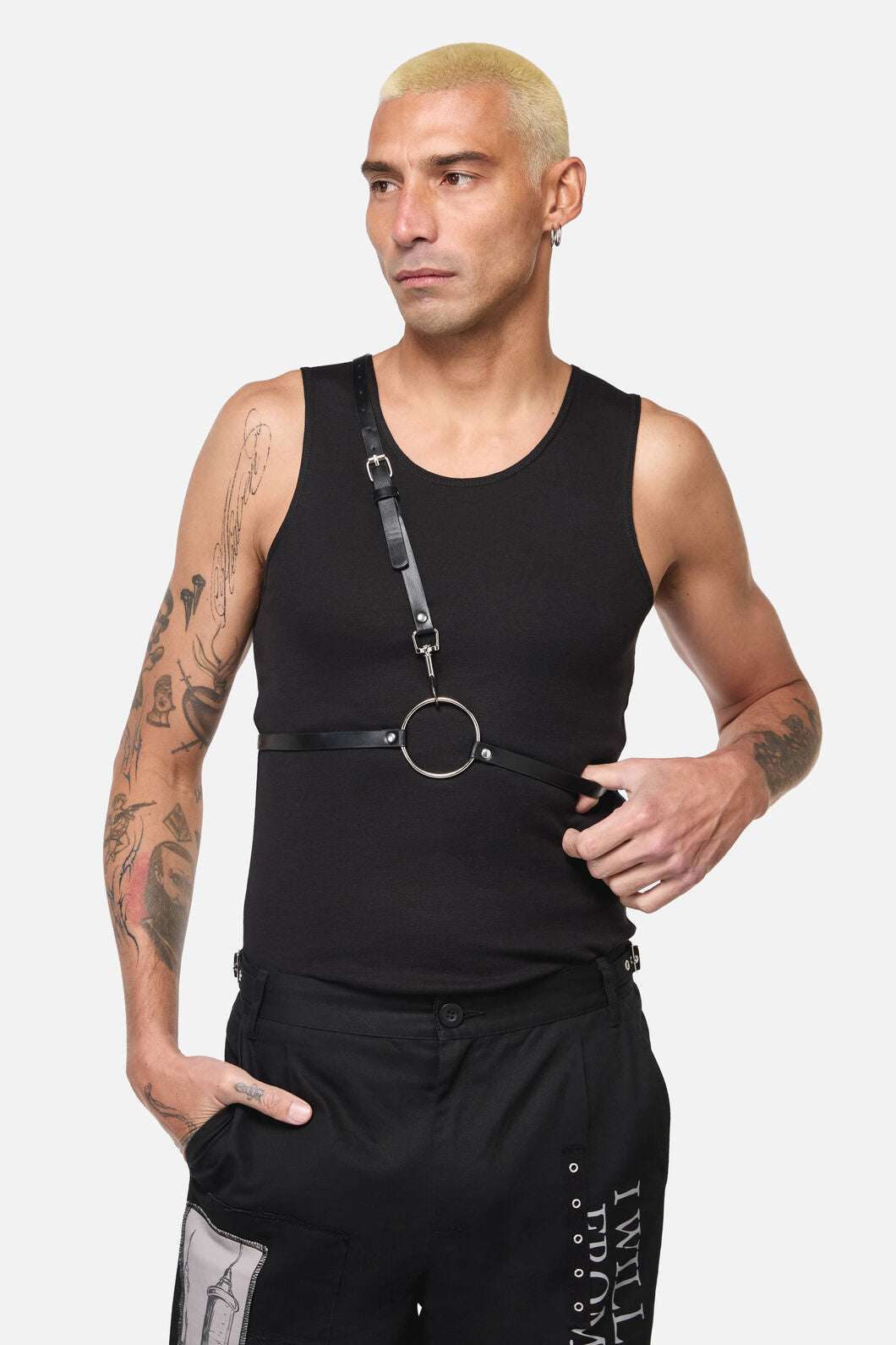 Black Friday - One Shoulder Large RingHarness - black