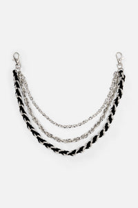 Black Friday - Roped In Pant Chain - silver-black