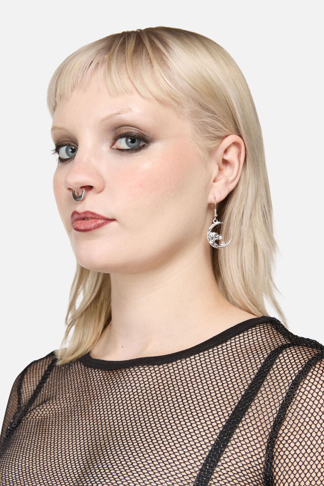 Black Friday - Night Skull Earrings - silver