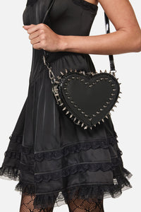 Black Friday - Spiked Heart Two Way Bag - black