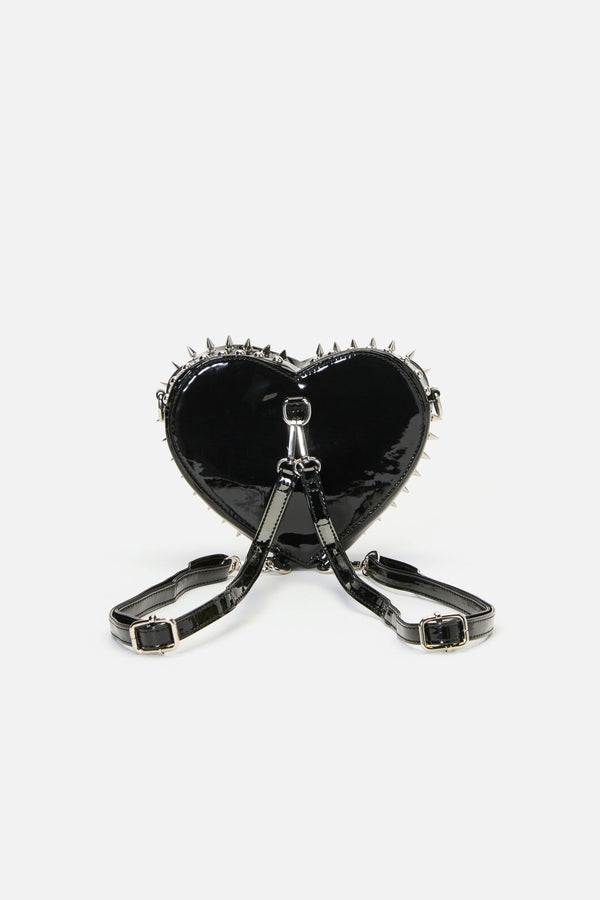 Black Friday - Spiked Heart Two Way Bag - black