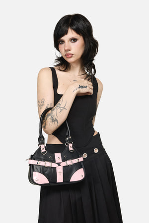 Black Friday - Black & Pink Handbag - black-pink