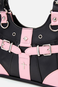 Black Friday - Black & Pink Handbag - black-pink