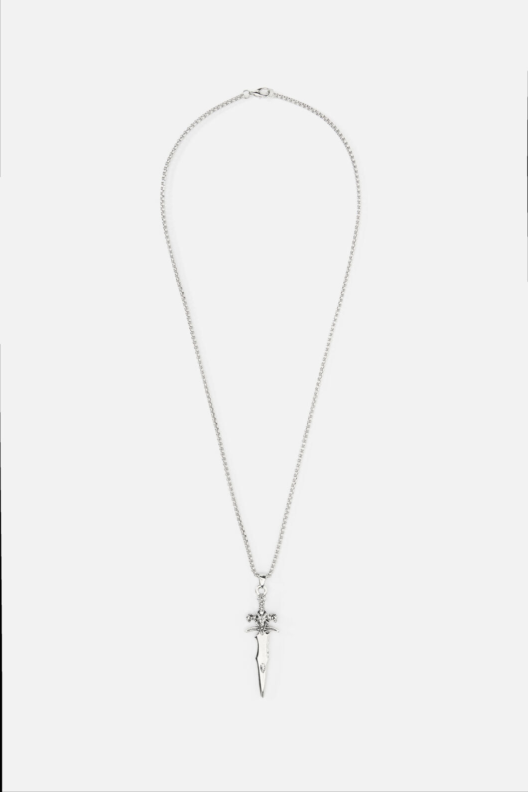 Black Friday - Sword Pendant Necklace - silver