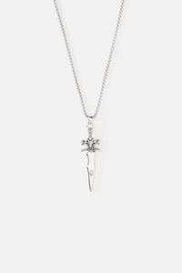 Black Friday - Sword Pendant Necklace - silver