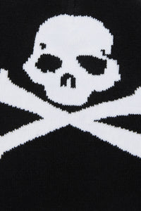 Black Friday - Skull Beanie - black-white
