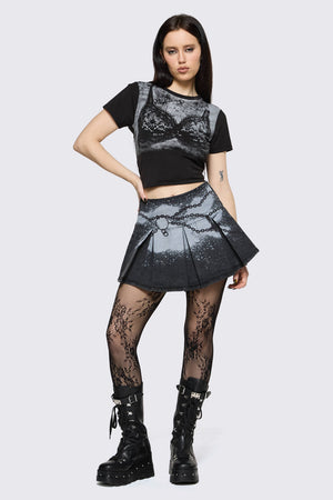 Black Friday - Black Budding Romance Tights - black