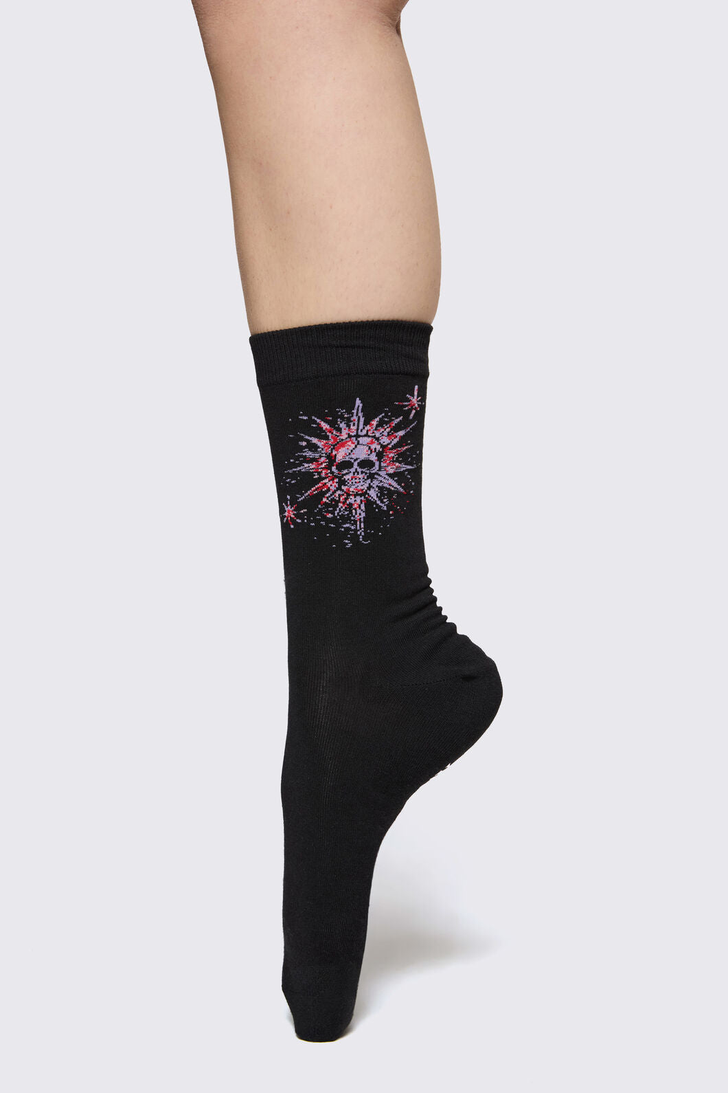 Black Friday - Trad Emo Skull Socks - black