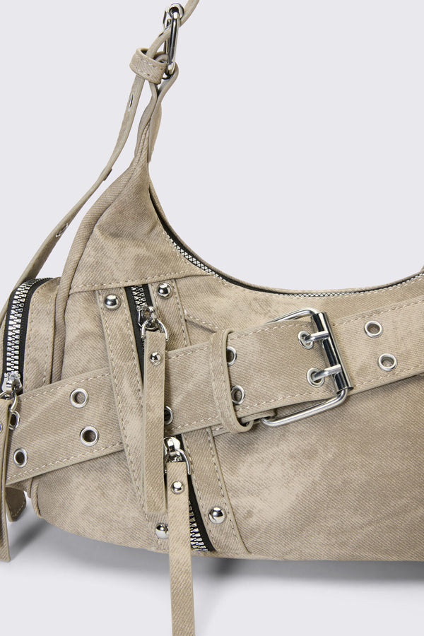 Black Friday - Biker Baddie Bag - beige