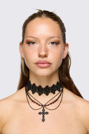 Black Friday - Layer & Lace Choker - black