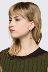 Black Friday - Flail Earrings - silver