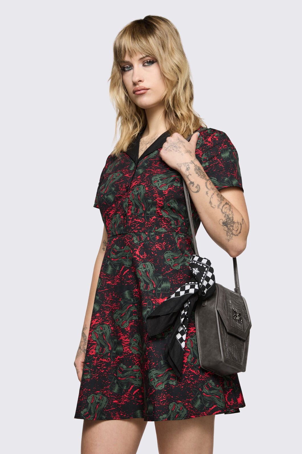 Black Friday - Paisley Skull Bandana - black