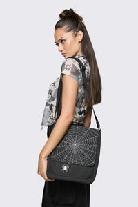 Black Friday - Cobweb Canvas Bag - black