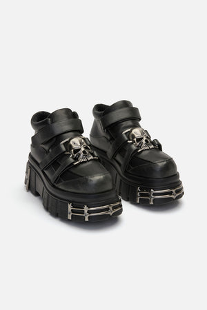 Black Friday - Skull Platform Shoes - black