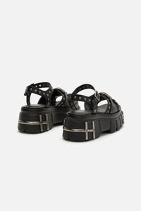 Black Friday - Skull & Stud Sandals - black