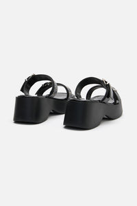 Black Friday - Buckle Slide Shoes - black