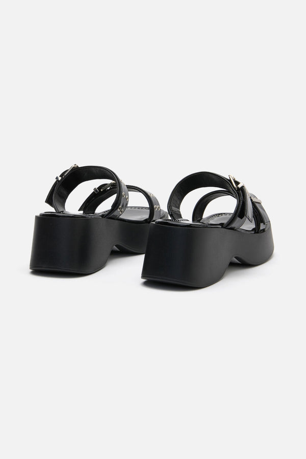 Black Friday - Buckle Slide Shoes - black