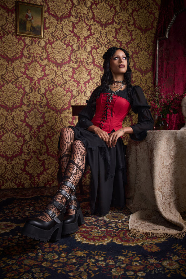 Black Friday - Strapped In Platform Mary Jane - black