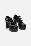 Black Friday - Chain Cross Studded Mary Janes - black