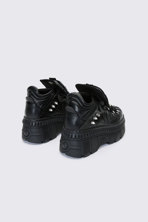 Black Friday - Flaming Platform Sneakers - black
