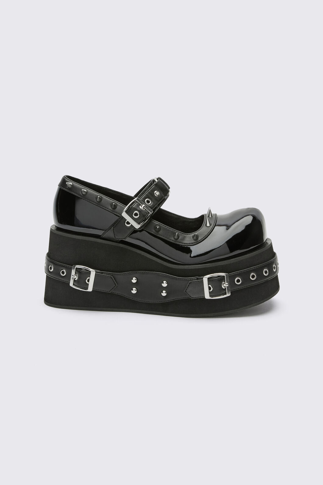 Black Friday - Lolita Spiked Mary Janes - black