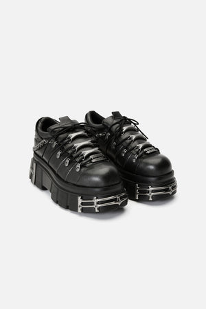 Black Friday - Washed Hardcore Platform Sneakers - black