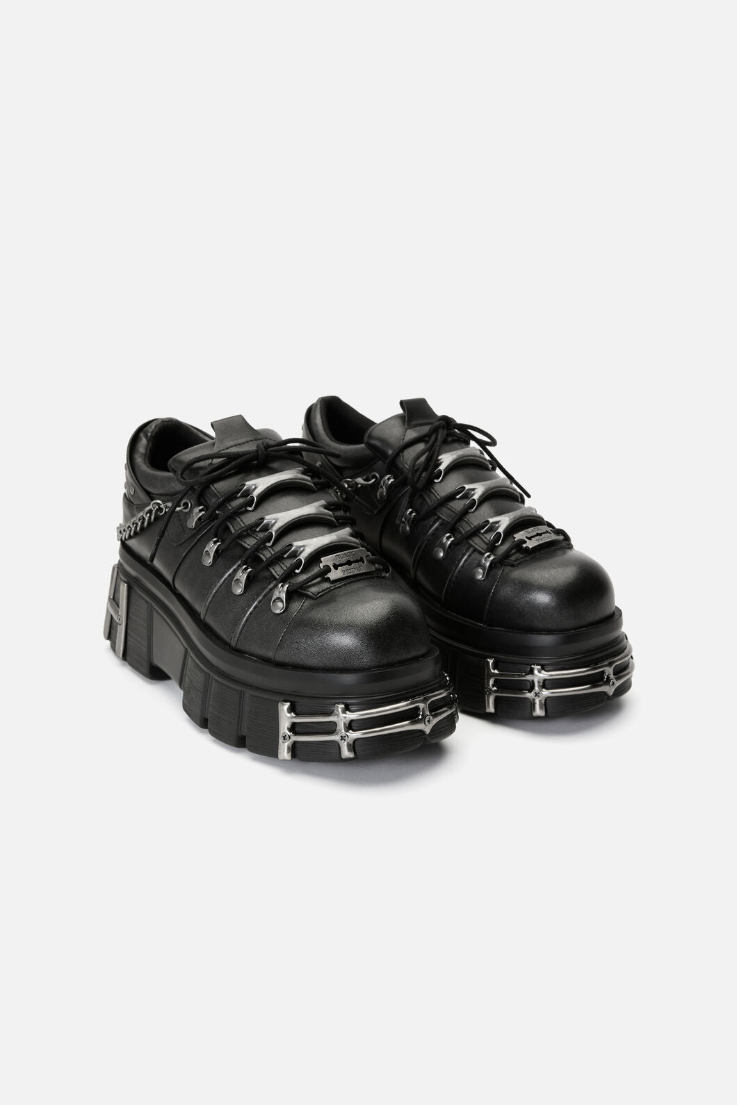 Black Friday - Washed Hardcore Platform Sneakers - black