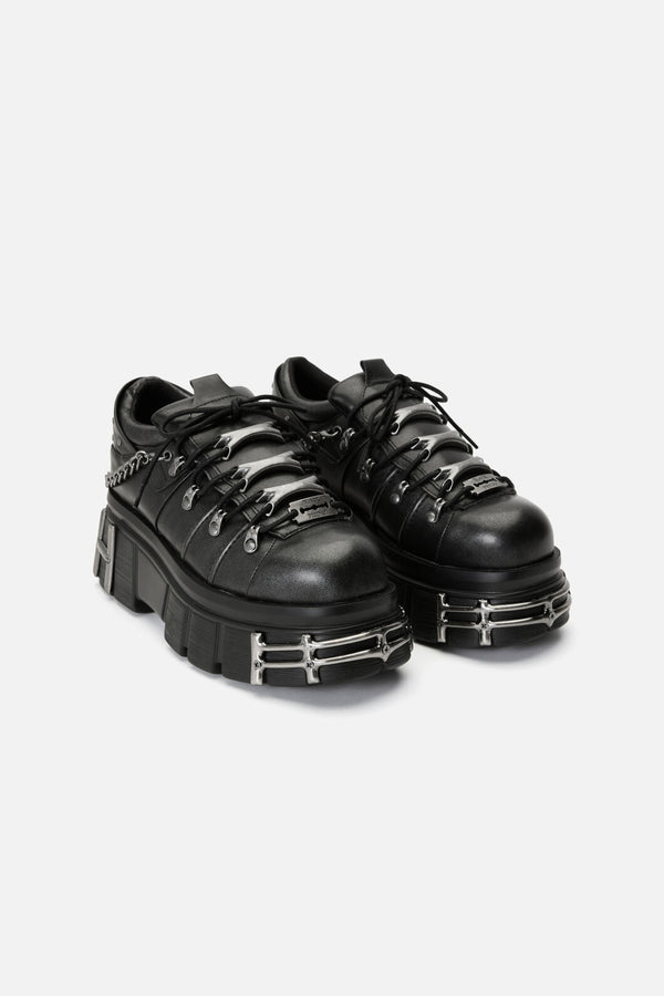 Black Friday - Washed Hardcore Platform Sneakers - black