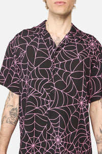 Dangerfield NZ - Rococo Life Spiderweb Ss Shirt - black