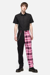 Dangerfield NZ - Rococo Life ContrastTartanPant - black-pink