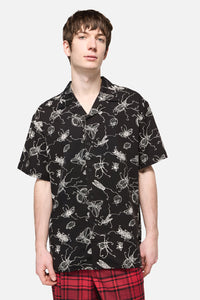 Dangerfield NZ - Dark Pieridae ShortSleeveShirt - black