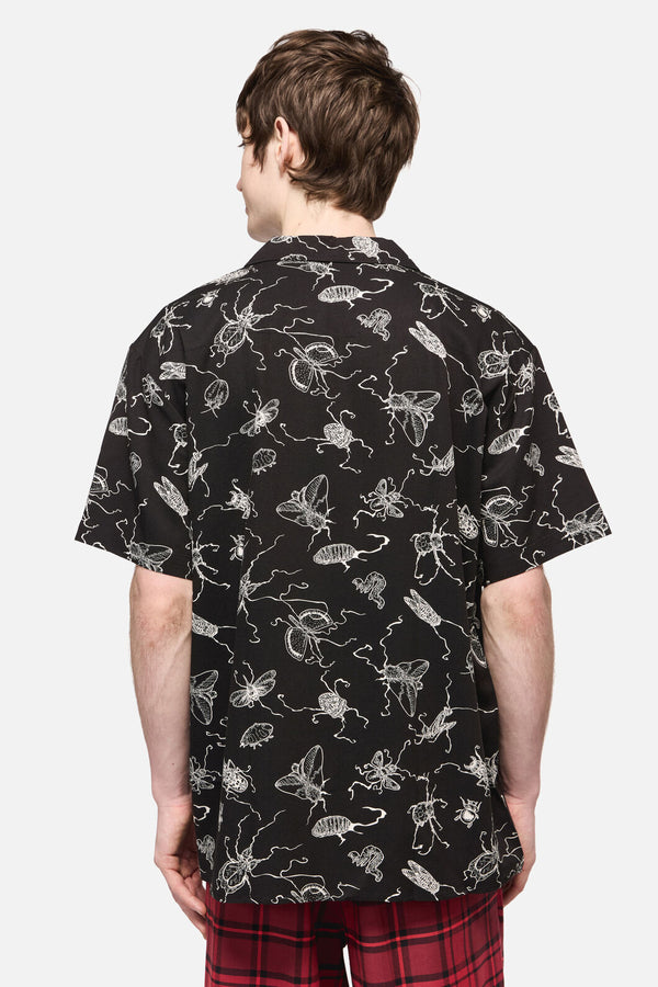 Dangerfield NZ - Dark Pieridae ShortSleeveShirt - black