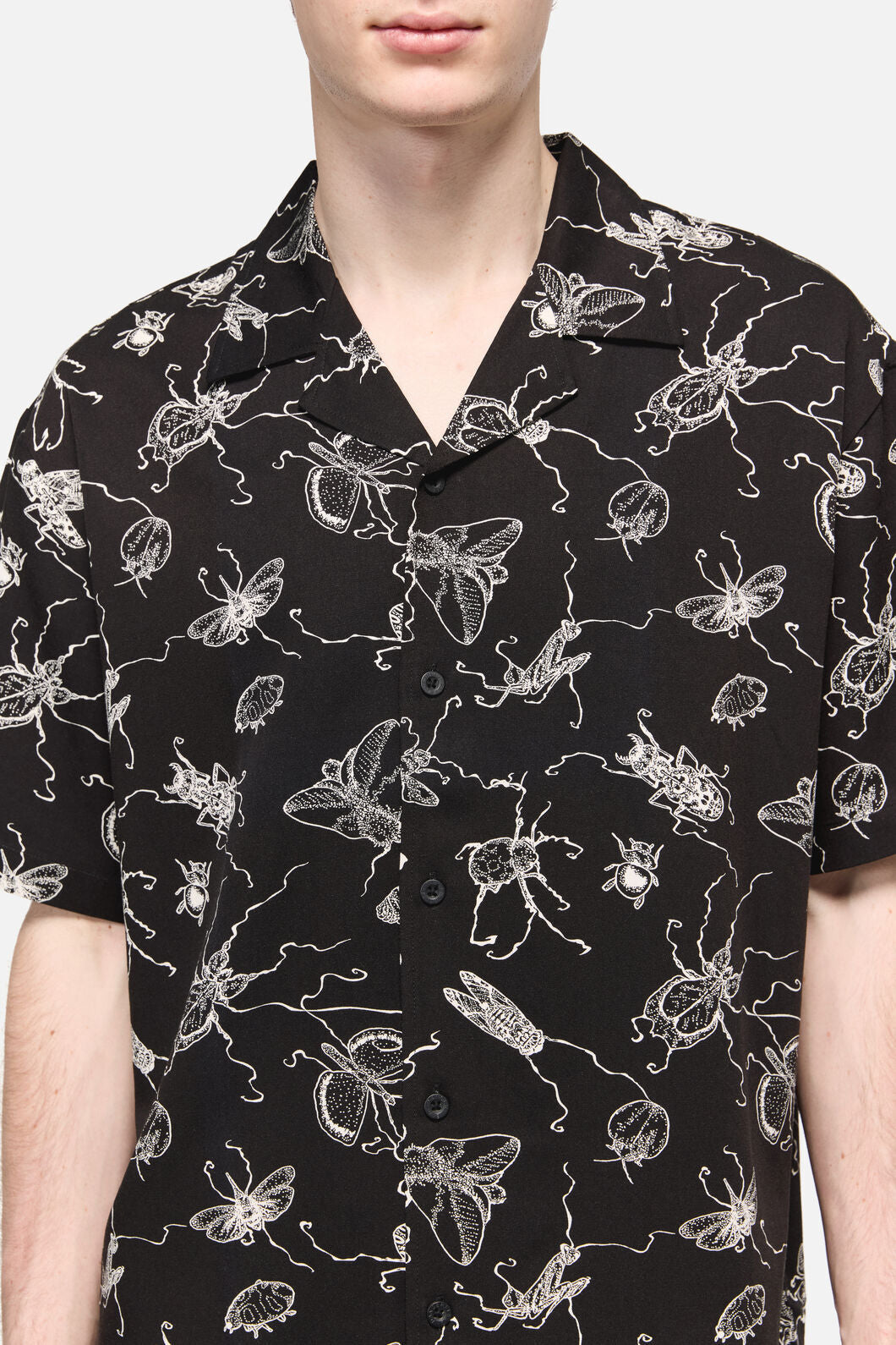Dangerfield NZ - Dark Pieridae ShortSleeveShirt - black