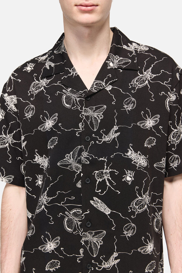 Dangerfield NZ - Dark Pieridae ShortSleeveShirt - black
