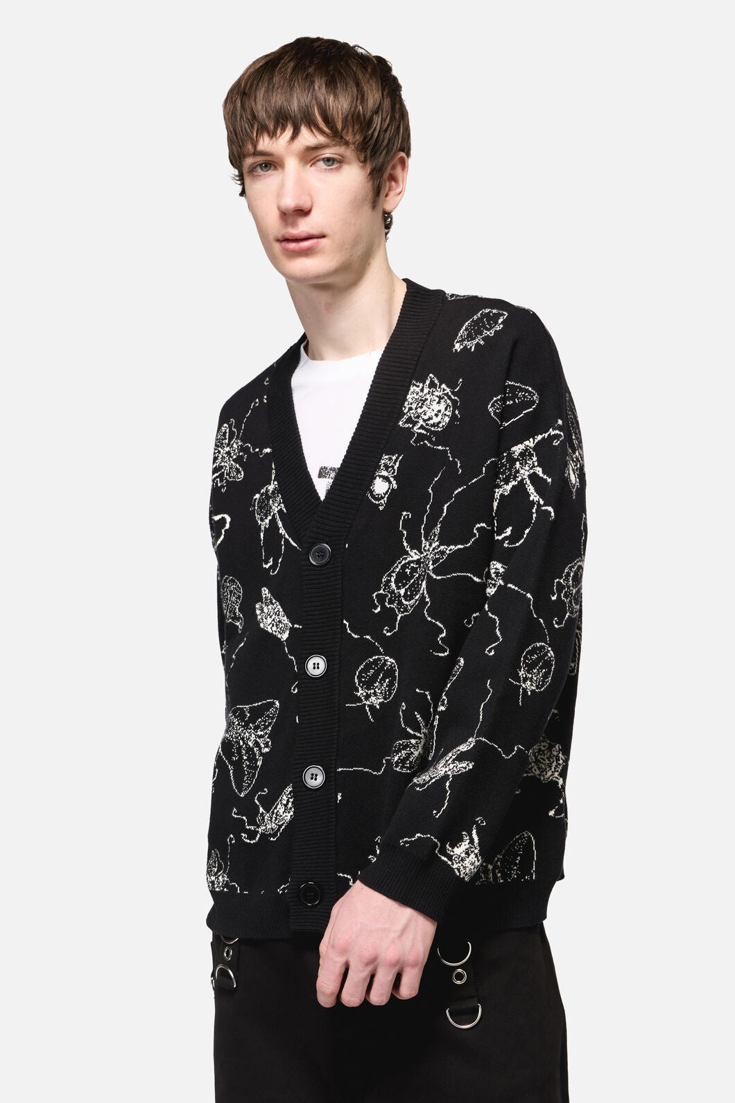 Dangerfield NZ - Dark Pieridae Knit Cardi - black