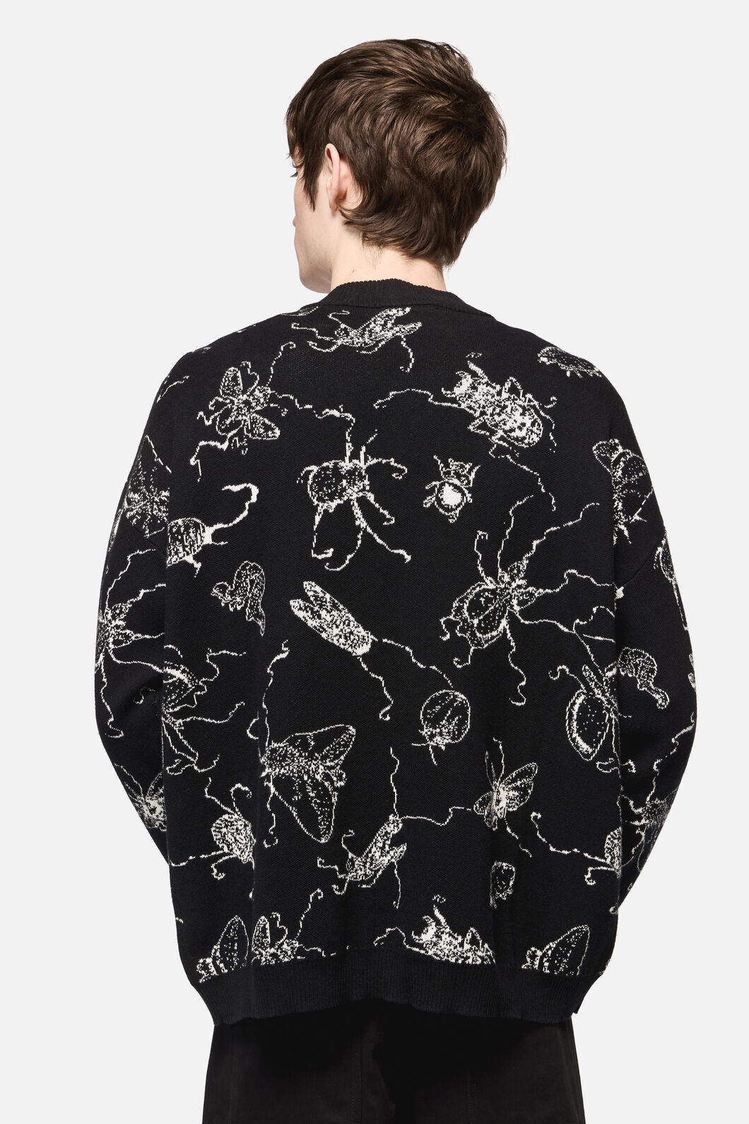 Dangerfield NZ - Dark Pieridae Knit Cardi - black