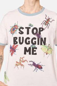 Dangerfield NZ - Stop Buggin Me Tee - cream