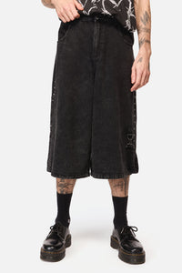 Dangerfield NZ - Lawless Stud Wide Leg Jeans - black