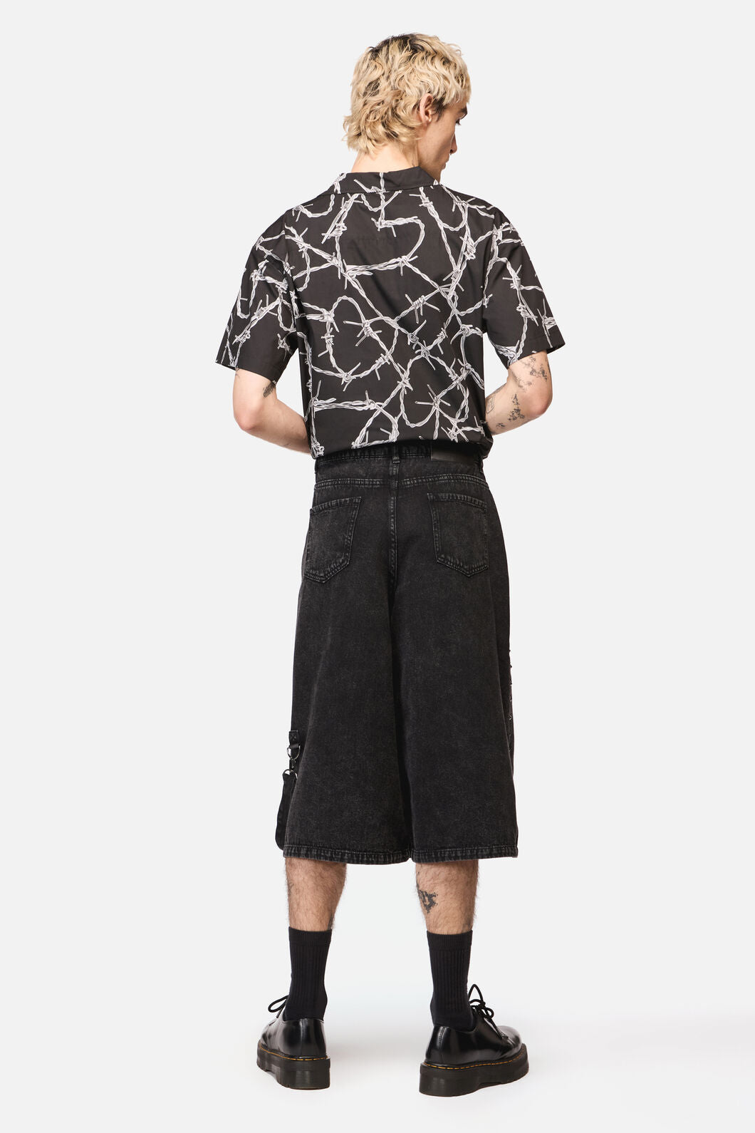 Dangerfield NZ - Lawless Stud Wide Leg Jeans - black