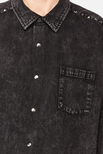 Dangerfield NZ - Lawless Stud LS Shirt - black