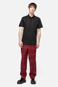 Dangerfield NZ - All Tied Up Short Sleeve Shirt - black