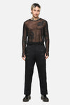 Dangerfield NZ - Batz Cropped Mesh Top - black