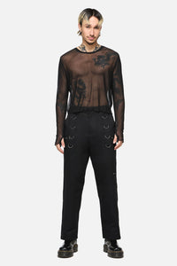 Dangerfield NZ - Batz Cropped Mesh Top - black