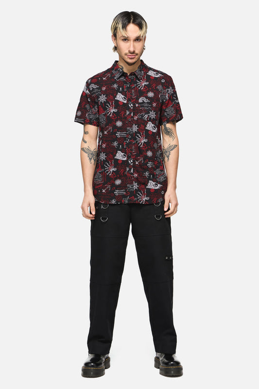 Dangerfield NZ - Pirate Punk Short Sleeve Shirt - black